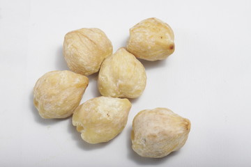 candlenut also known as kemiri at Indonesia, one of herbs that usually used for asian food as seasoning