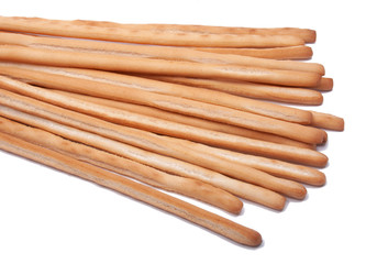 grissini - italian bread snack isolated on the white