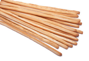 grissini - italian bread snack isolated on the white