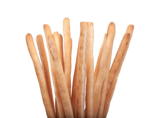 grissini - italian bread snack isolated on the white