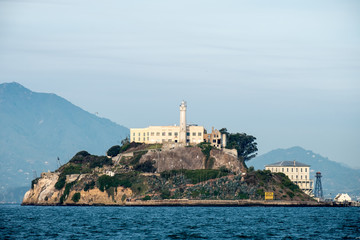 Fototapeta na wymiar Alcatraz jail in San Francisco Harbor