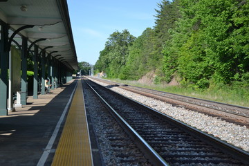 Naklejka premium train tracks