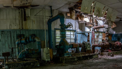 Abandoned military base factory