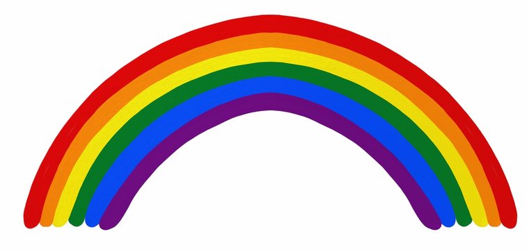 Gay Pride Rainbow Painting Illustration