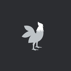 stock vector chicken logo design