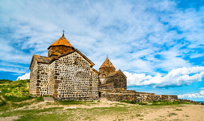 Fototapeta premium Sevanavank Monastery on Lake Sevan in Armenia