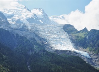 シャモニーから見るモンブラン