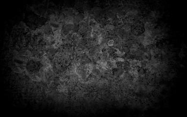 Old wall texture cement dark black gray  background abstract grey color design are light with white gradient background.