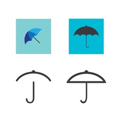  umbrella logo vector