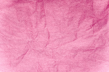 Pink Crumpled Paper Texture Background