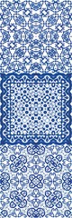 Ornamental azulejo portugal tiles decor.