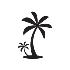 Palm tree Icon template black color editable. Palm tree Icon symbol Flat vector illustration for graphic and web design.