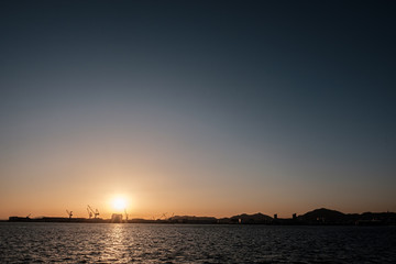 A seaside tourist city in Okayama, Japan