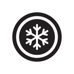 Frozen, snow Icon template black color editable. Frozen, snow Icon symbol Flat vector illustration for graphic and web design.