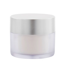 Cosmetic containers isolated on white background with Clipping Path