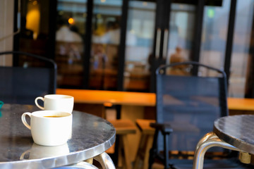 Coffee and bread for breakfast at tokyo Japan.