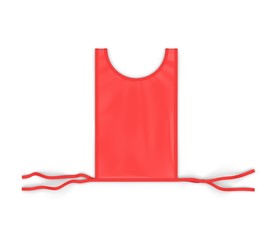 Blank sports number bib for mock up, 3d render illustration.