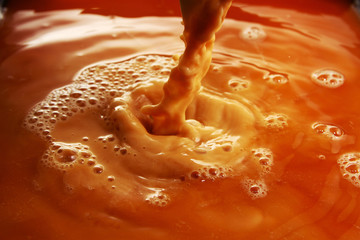 Milk tea or coffee latte