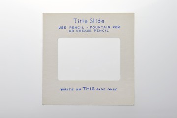 color transparency slide frame marked 