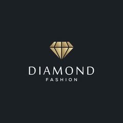 Naklejka premium diamond jewelry vector logo design template