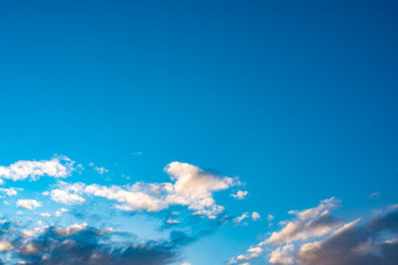 Blue sky with white clouds