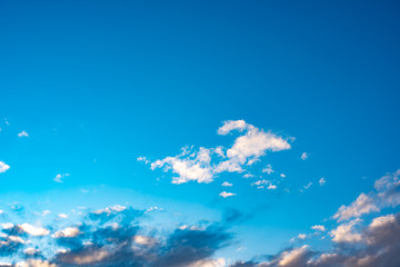Blue sky with white clouds