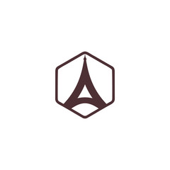 initial letter A logo template