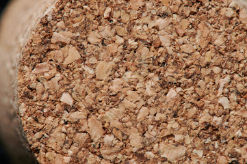 Close up of wooden cork