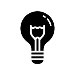 Best Bulb Lamp Icon Vector Design Template