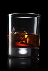 whiskey in glass