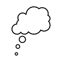 speech bubbles Isolated on white background. Conversation icon. thought bubble icon. thinking cloud bubble icon.