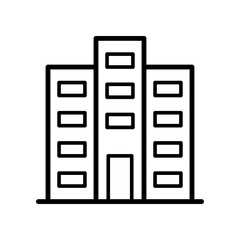 Building Vector Icon Design Template. Simple Building Icon Vector.