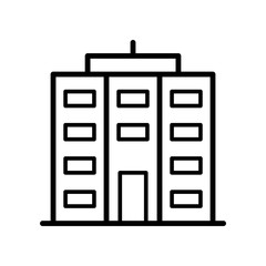 Building Vector Icon Design Template. Simple Building Icon Vector.