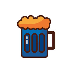beer jar drink isolated icon