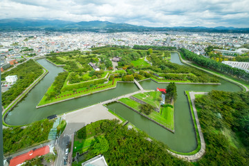 Goryokaku Park in Hakodate Japan