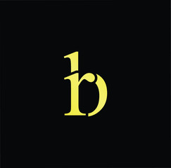 Obraz premium Outstanding professional elegant trendy awesome artistic black and gold color BR RB initial based Alphabet icon logo.
