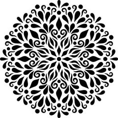 Mandala Pattern Stencil doodles sketch