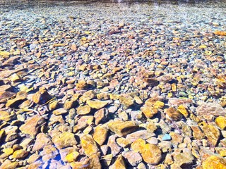 stones in water