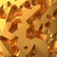 Metallic Gold Background. 3D rendering.
