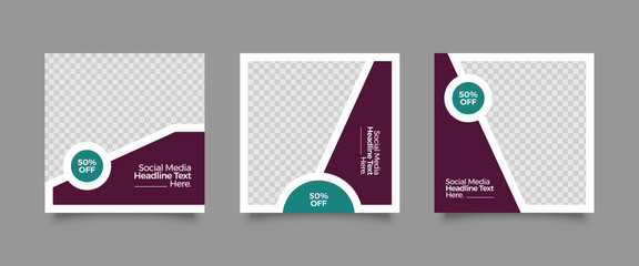 Editable Post Template Social Media Banners for Digital Marketing. Promotion Brand Fashion. Stories. Streaming. Vector Illustration - Vector  Description141/20