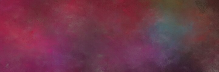 old mauve, dark moderate pink and very dark violet color background with space for text or image. vintage texture, distressed old textured painted design. can be used as header or banner