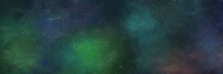 Fototapeta na wymiar vintage abstract painted background with dark slate gray, sea green and teal blue colors and space for text or image. can be used as header or banner