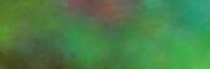 colorful distressed painting background texture with dark olive green, medium sea green and pastel brown colors and space for text or image. can be used as background or texture