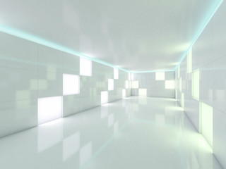 Abstract modern architecture background. 3D