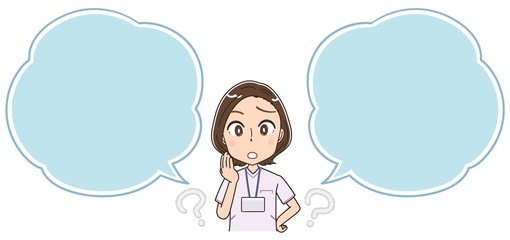 ナース 看護師 白衣 イラスト マンガ アニメ 先輩