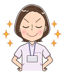 ナース 看護師 白衣 イラスト マンガ アニメ 先輩