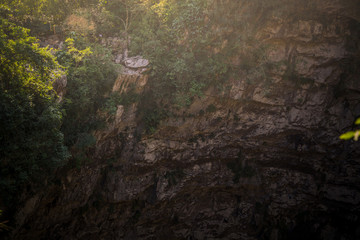 Basement of Las Golondrinas (Hirundo rustica) is a natural abyss located in the town of Aquismón belonging to the Mexican state of San Luis Potosí