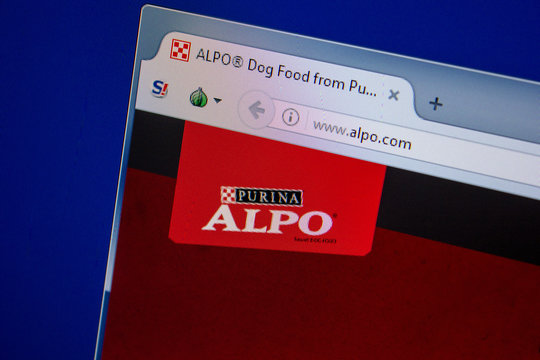 Ryazan, Russia - July 11, 2018: Alpo.com website on the display of PC.