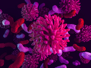 China pathogen respiratory coronavirus 2019-ncov flu. Pandemic risk concept. 3D