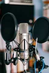 studio condenser microphone - vocal recording